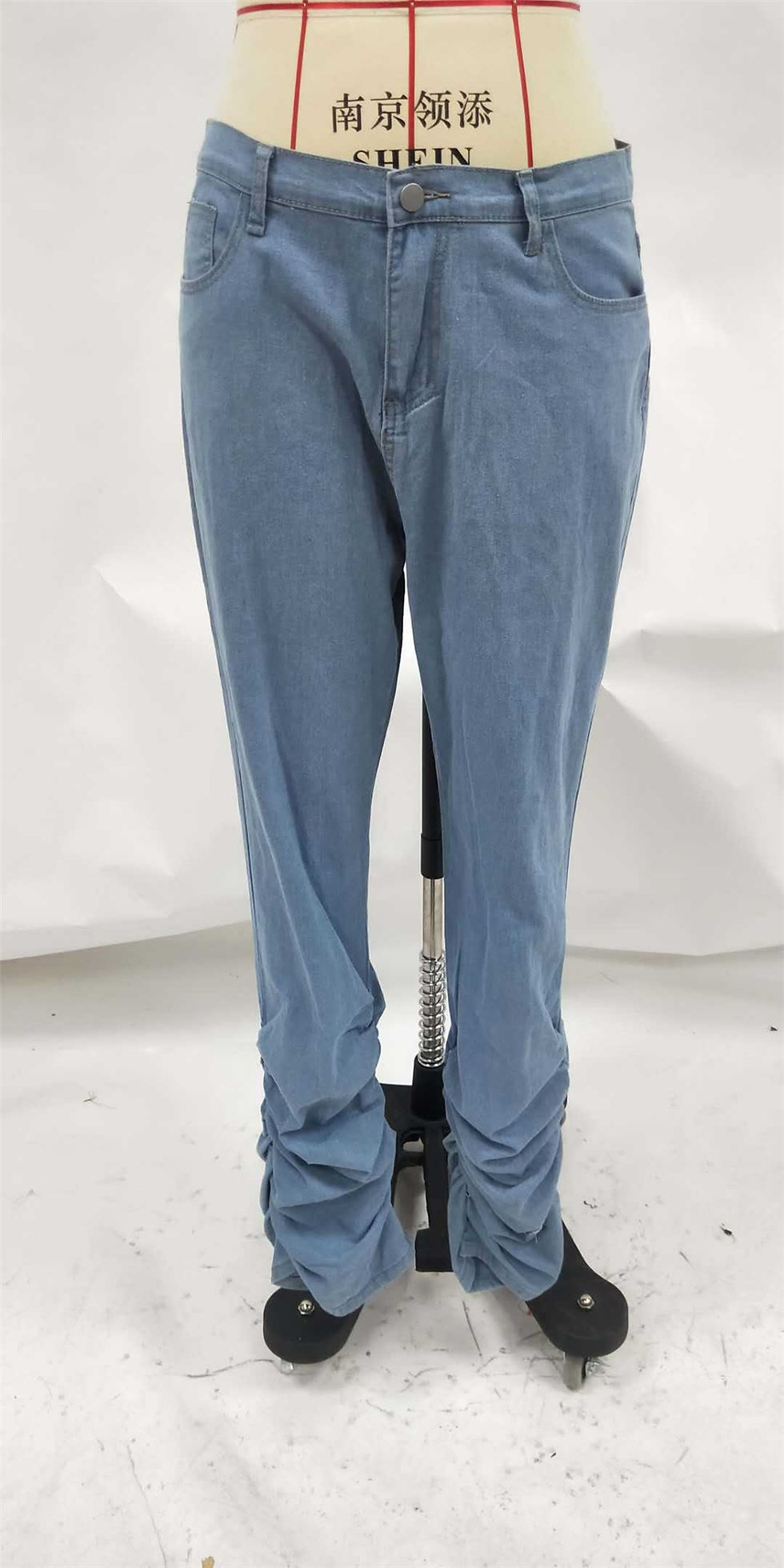 Thumbnail: 2021 Fashion Skinny Stacked High Waist Denim Jeans