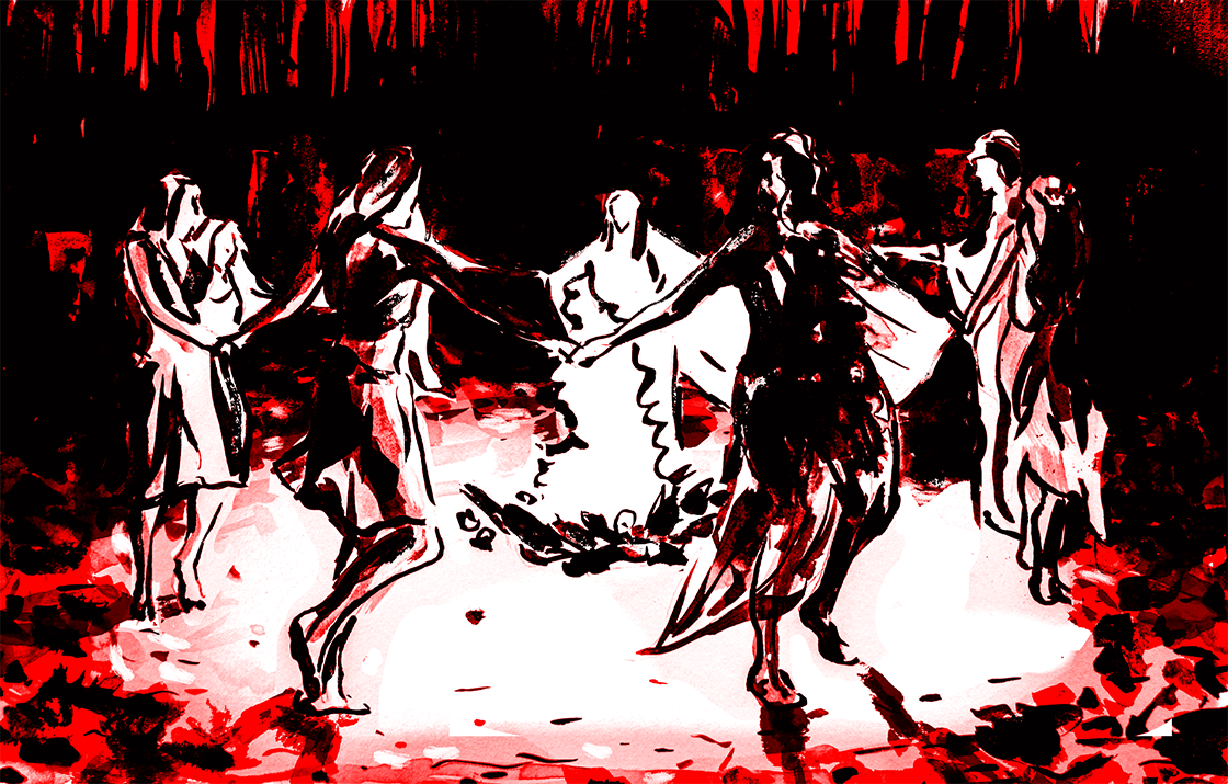 Master afstudeer project: 'The Witch Hunt' Een frame-by-frame animatie over de heksenjacht en de restanten van deze historische gebeurtenis. Restanten die nog steeds levens van vrouwen vandaag negatief beïnvloeden.