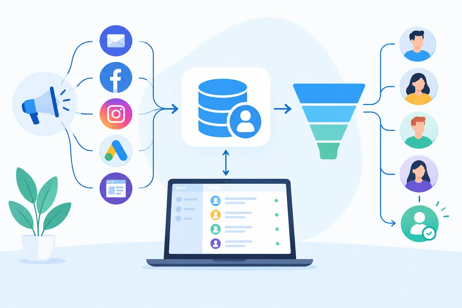 חיבור CRM לקמפיינים שמפסיק לאבד לידים חמים