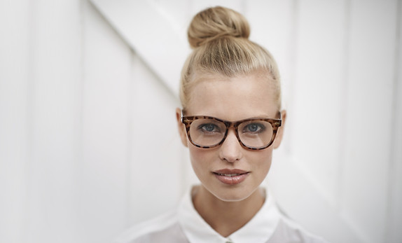 Woman Wearing Eye Glasses