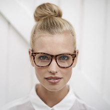 Woman Wearing Eye Glasses