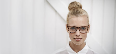 Woman Wearing Eye Glasses