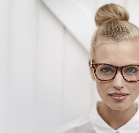 Woman Wearing Eye Glasses