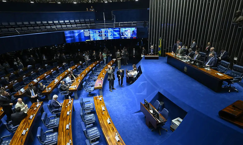 Sessão plenária no Senado Federal (Foto: Edilson Rodrigues/Agência Senado)