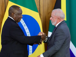 Lula recebe presidente da África do Sul no Palácio do Planalto
