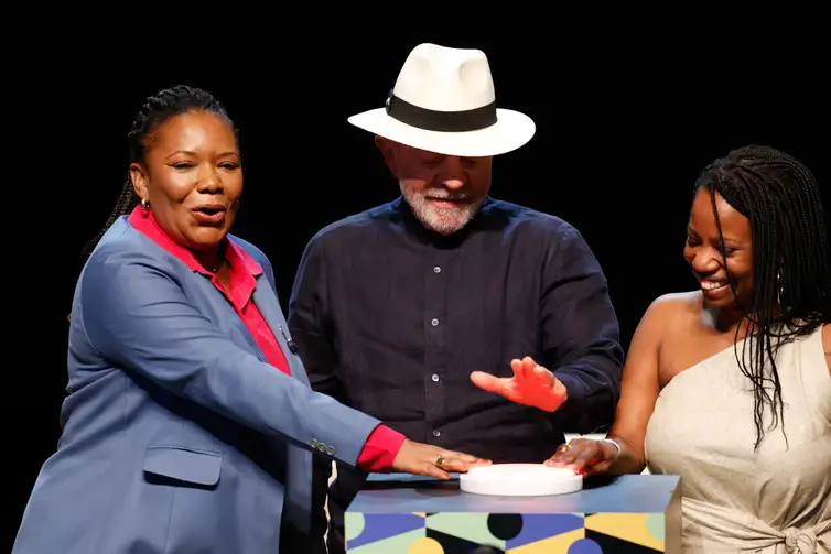 Lançamento do Tela Brasil, com o presidente Lula e a ministra Margareth Menezes (Foto: Agência Brasil)