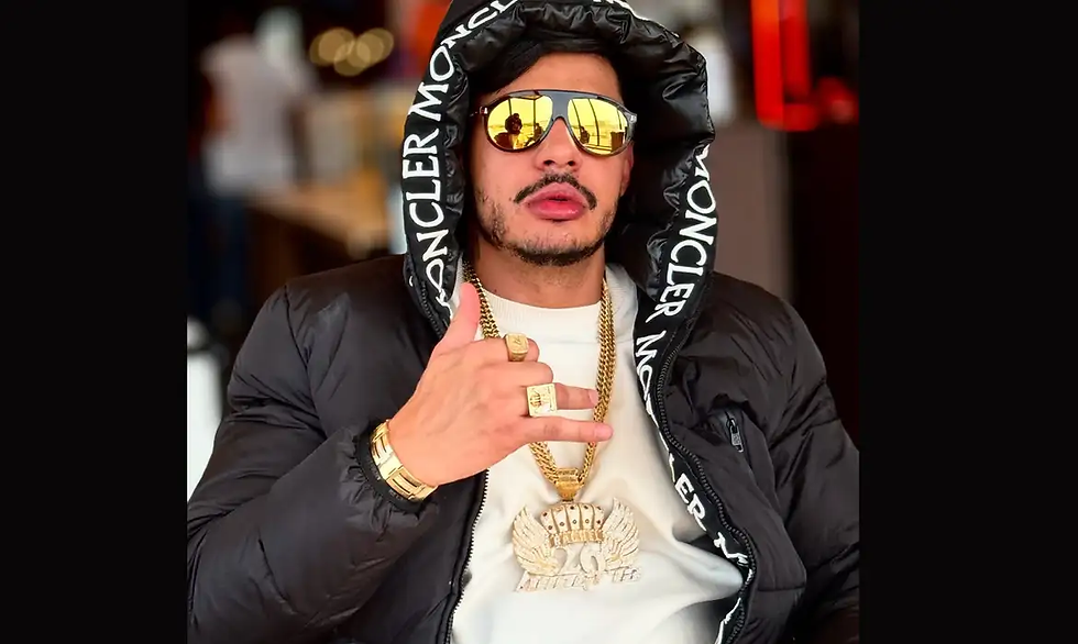 O rapper Hungria está internado em um hospital em Brasília (Hungria/Instagram)