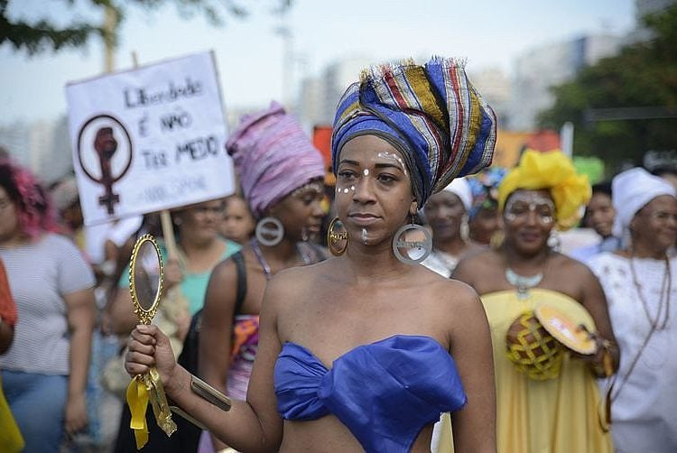 Marcha das Mulheres Negras, em 2020 (Foto: Tomaz Silva/Agência Brasil)
