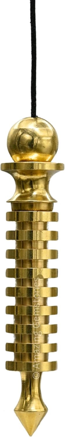 Thumbnail: Double ISIS - Openable Gold Metaphysical Metal Dowsing Pendulums for Divination