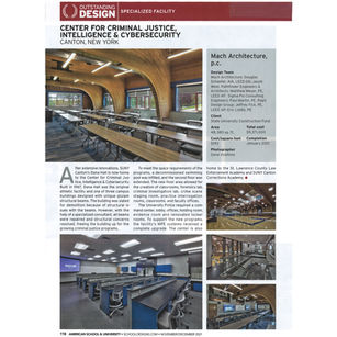 SUNY Canton Dana Hall is featured in Architectural Portfolio
