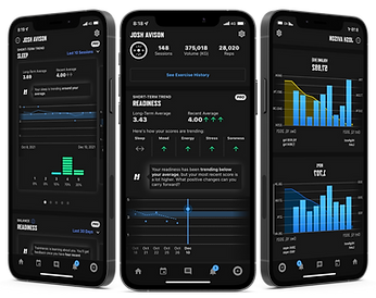 Screen example from the Trainheroic App