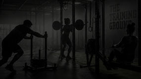 Silouettes of people exercising at The Training Ground