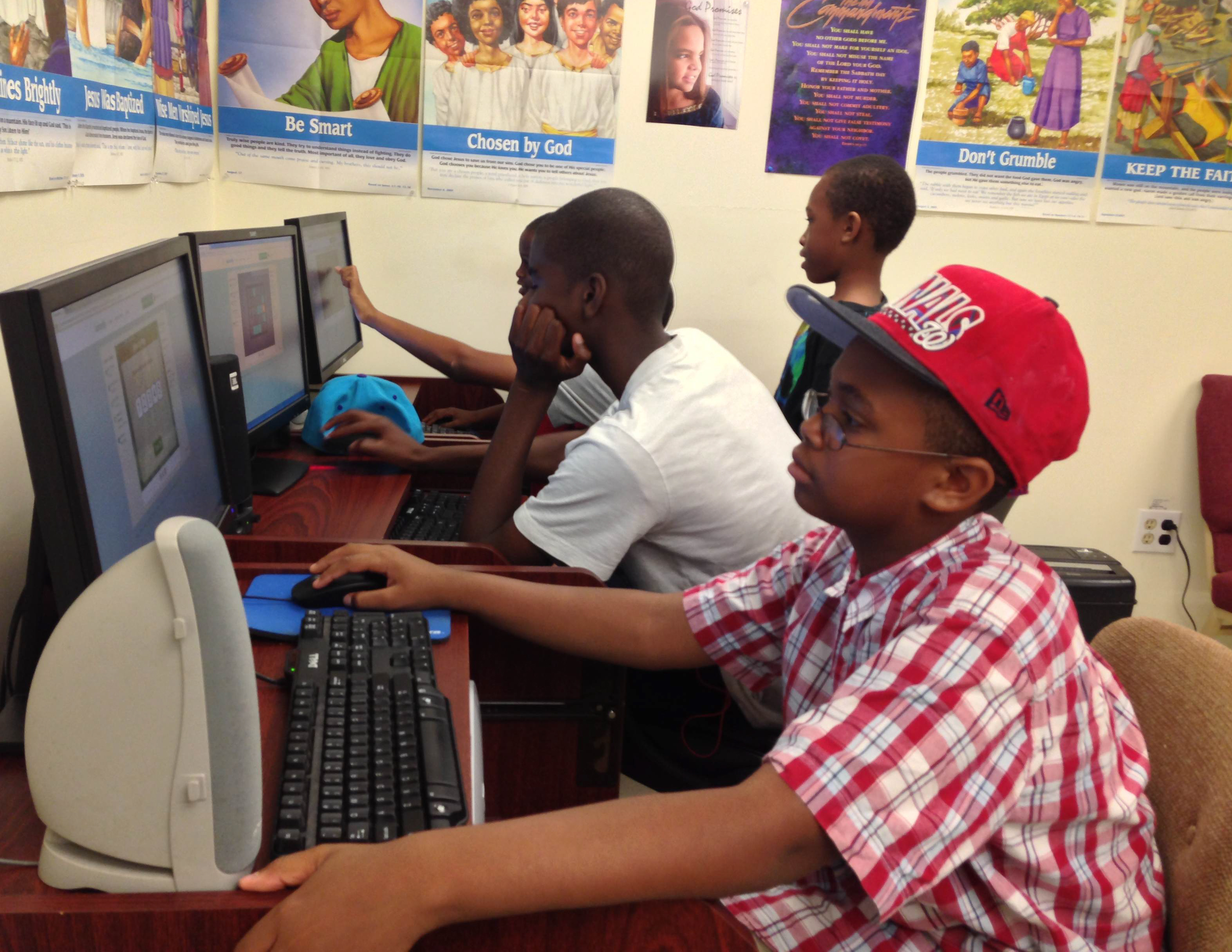 Campers in online classes
