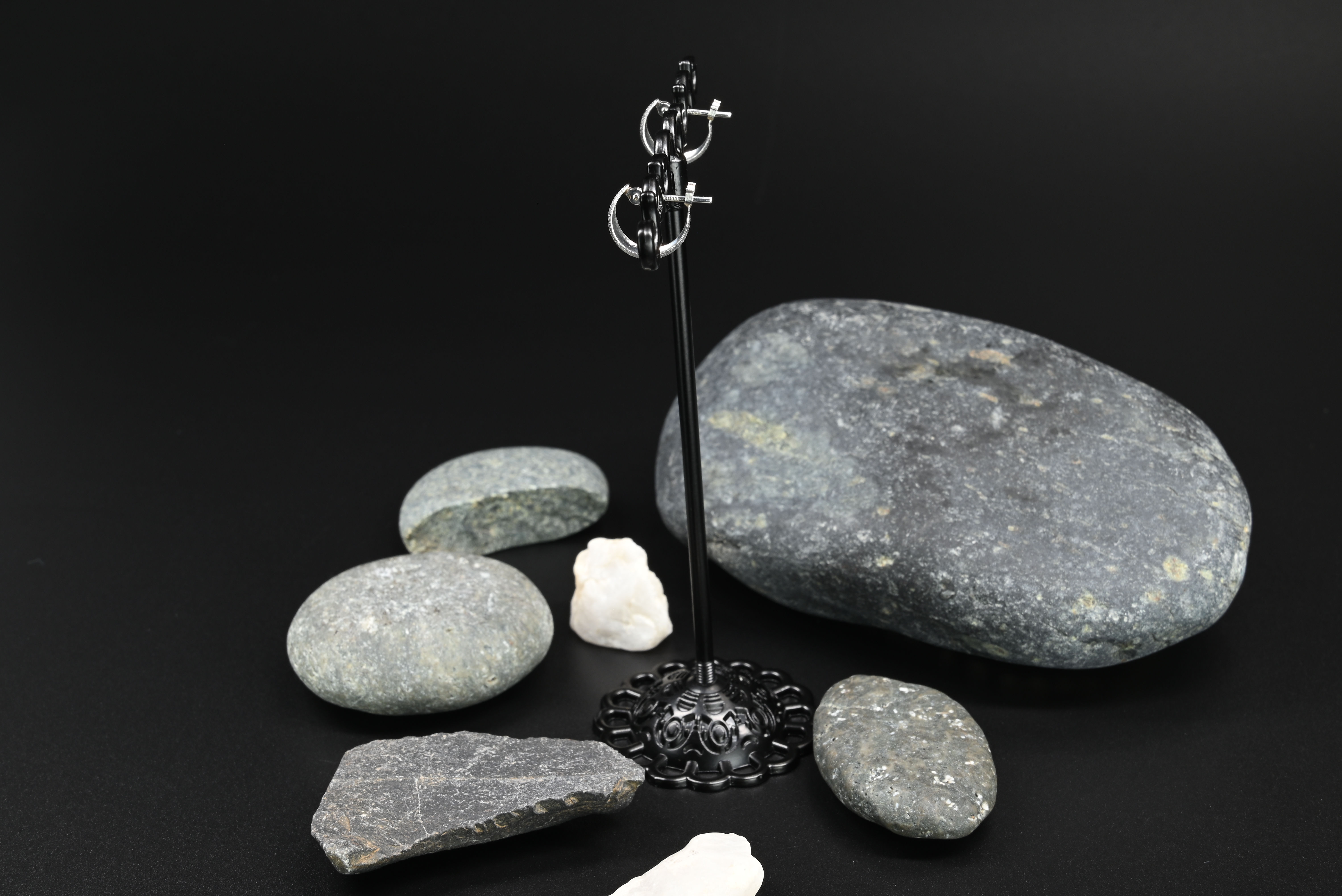 Solid Platinum Tiny Huggie Hoop Earrings