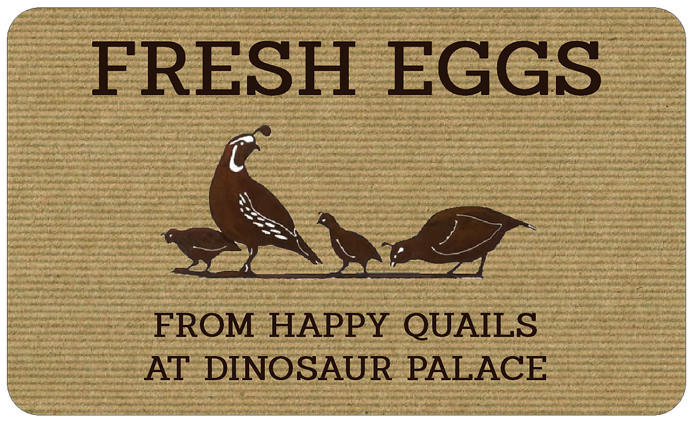 Brown Quail Egg Box Stickers | Nice Quail Egg Carton Sticky Labels