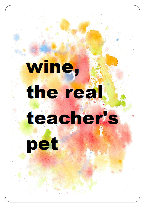 Teacher Thank You Gift Stickers, Funny Labels for Wine Bottles, Teacher's Pet