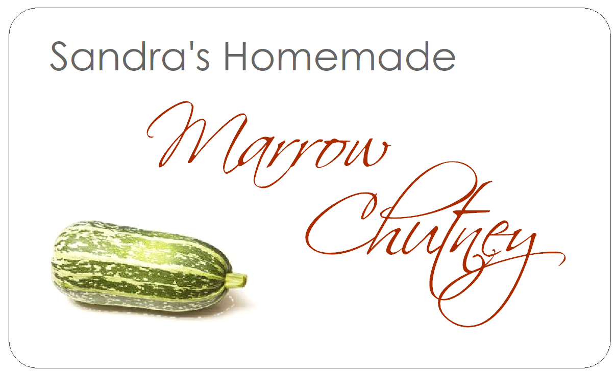 Homemade Marrow Chutney Labels Fancy