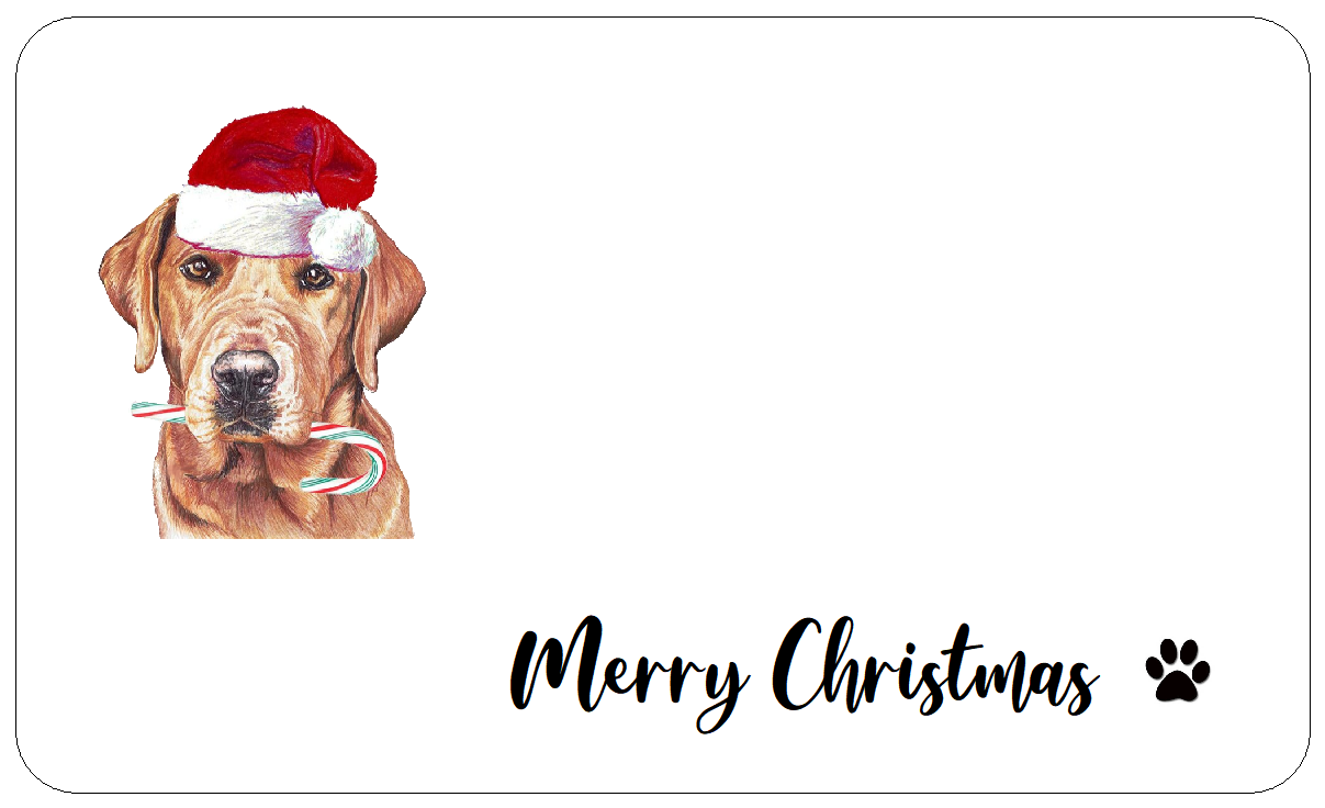 Golden Labrador Christmas Gift Labels Merry Christmas Dog Stickers