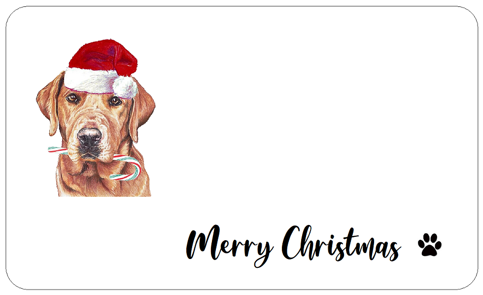 Golden Labrador Christmas Gift Labels Merry Christmas Dog Stickers