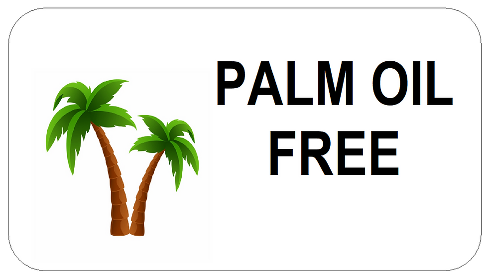 Mini Palm Oil Free Stickers Food Product Advice Sticky Labels