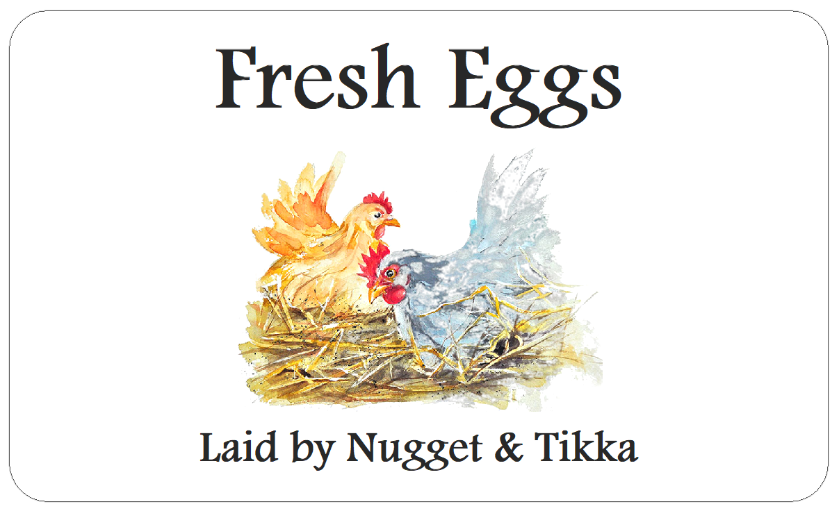 Customised Fresh Egg Box Labels