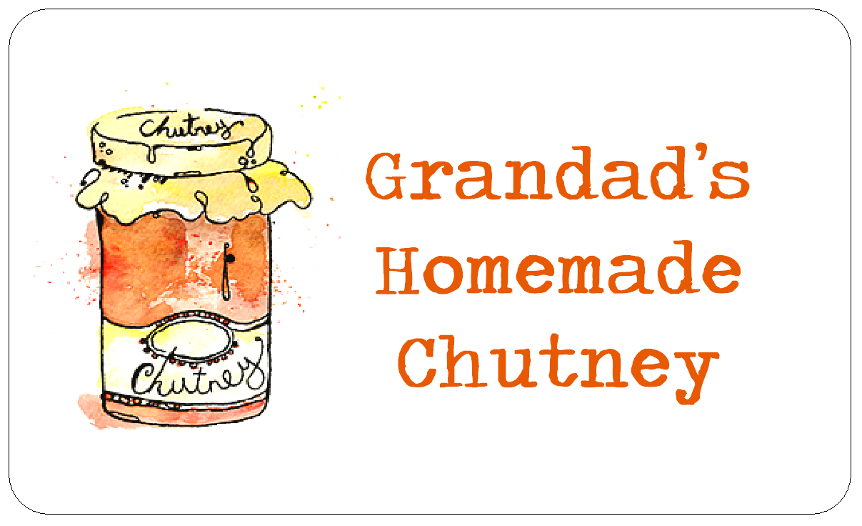 Homemade Chutney Labels Personlised Pickle Labels