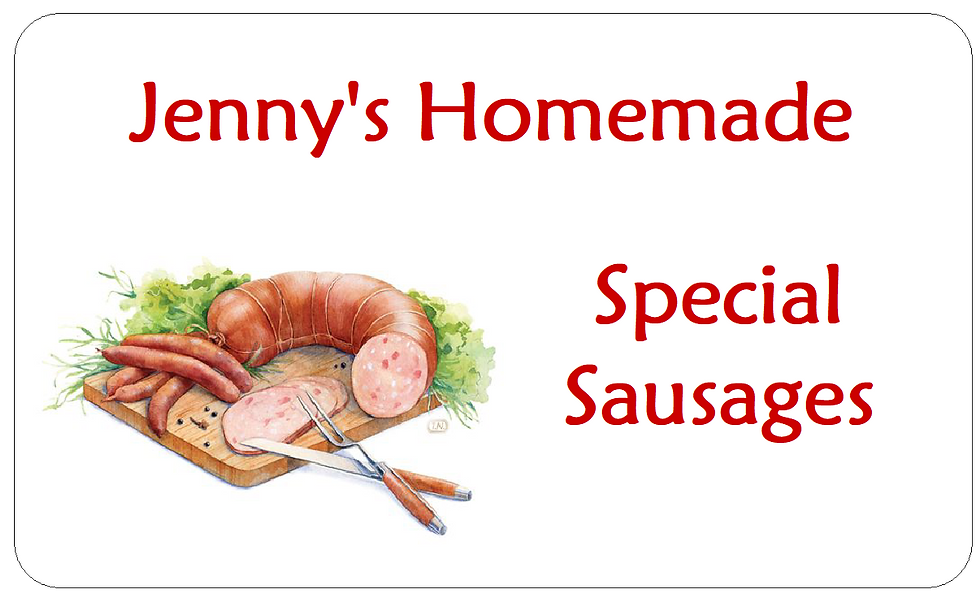 Homemade Sausage Labels Special Cured Meat Stickers
