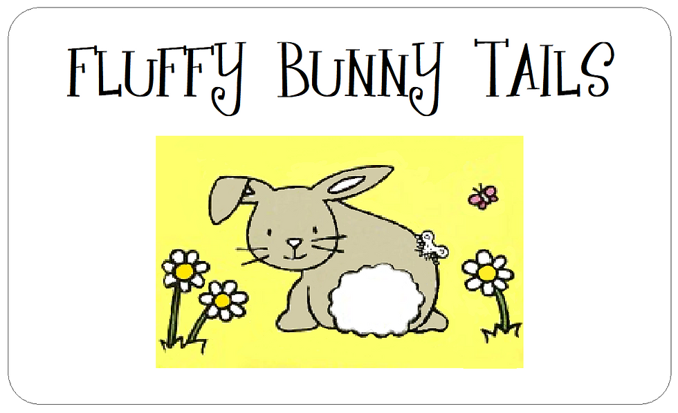 Fluffy Bunny Tails Stickers for Easter Gifts