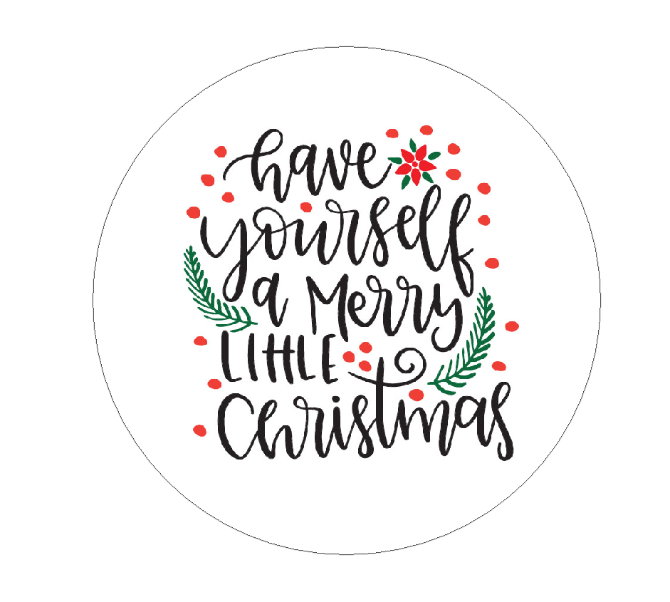 Have Yourself a Merry Little Christmas stickers Christmas Gift Labels