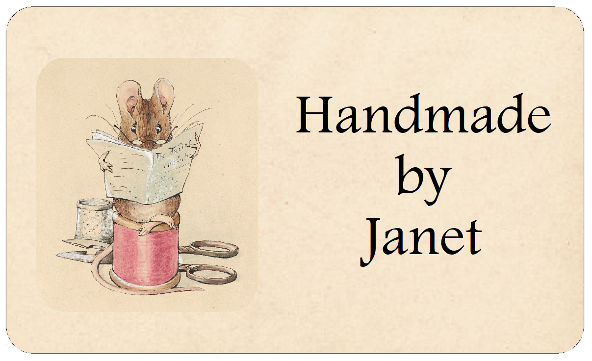 Vintage style Handmade by labels self-adhesive customised stickers