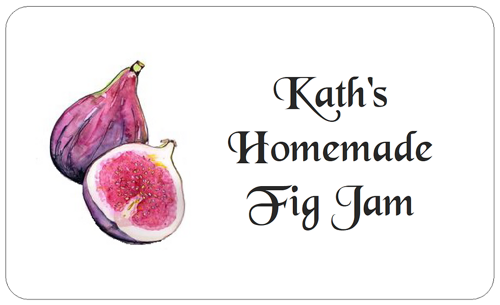 Homemade Fig Jam stickers self-adhesive preserve labels