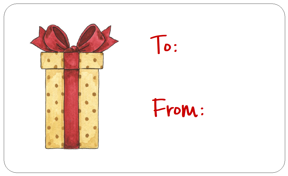 Gift Bag Stickers To From Generic Birthday Self Adhesive Labels