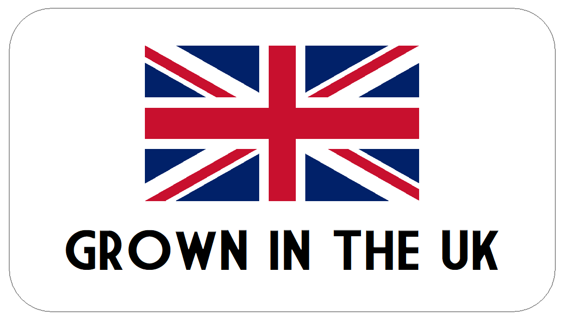 Mini Grown in the UK Stickers | Small Plant British Food Labels