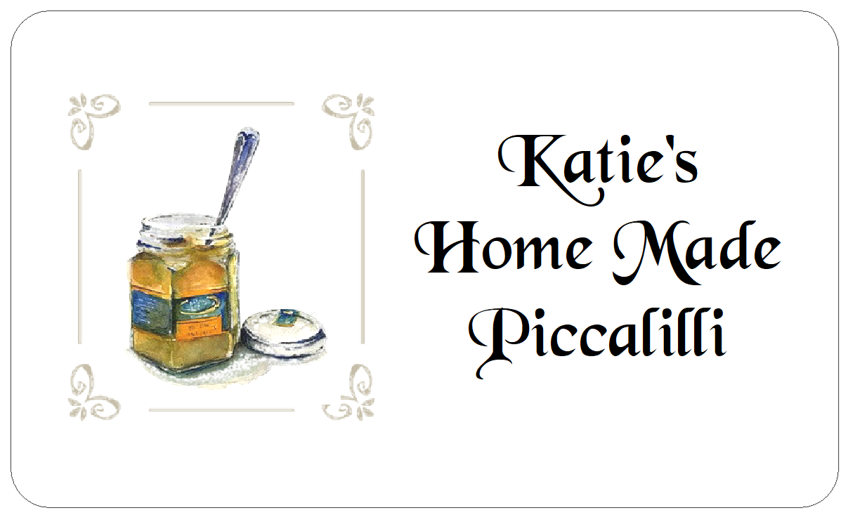 Piccalilli Labels Homemade Food Stickers for Jars