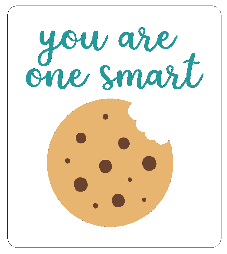 You Are One Smart Cookie Novelty Class Stickers