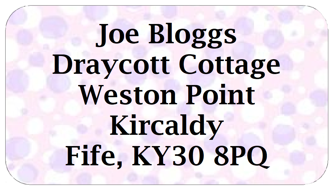 mini address labels return stickers