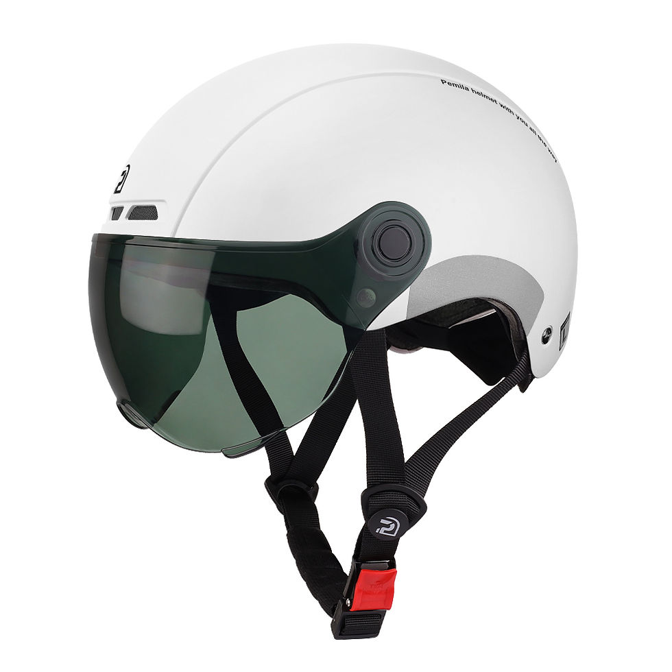 Thumbnail: PEMILA Cycling Helmet With Goggles Lens Ear Protection
