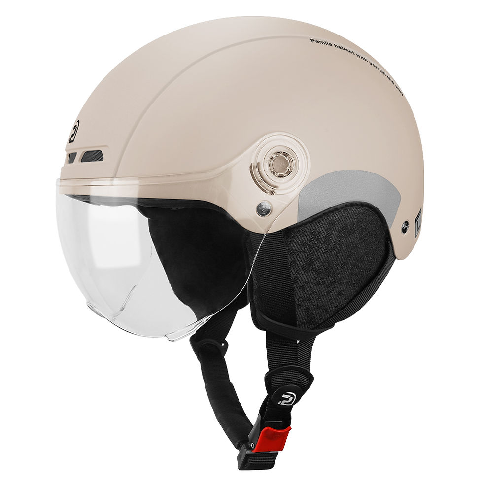 Thumbnail: PEMILA Cycling Helmet With Goggles Lens Ear Protection