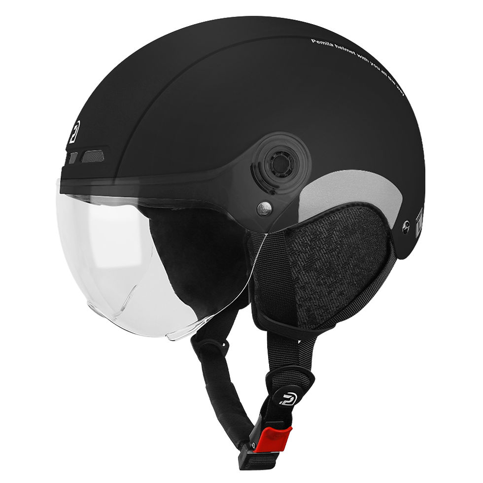 Thumbnail: PEMILA Cycling Helmet With Goggles Lens Ear Protection