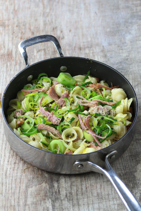Ham Hock and Leek Pasta