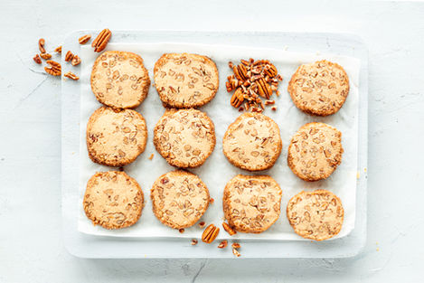 American Pecan and Demerara Shortbreads