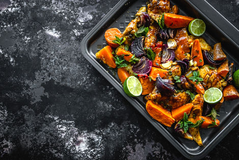 Indian Spiced Chicken Traybake 