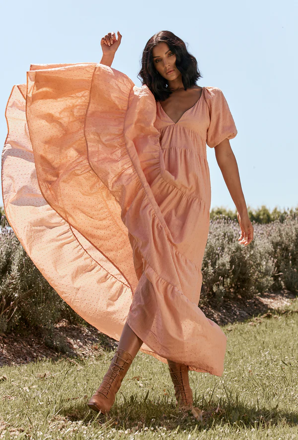 Peach Cotton Maxi main image 1