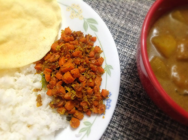 Carrot Poriyal