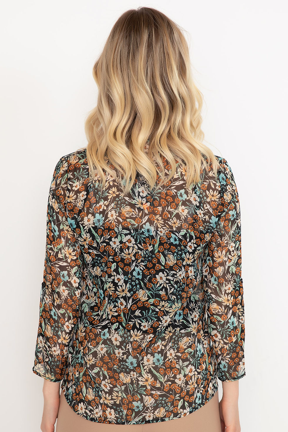 Thumbnail: Patterned Chiffon Shirt