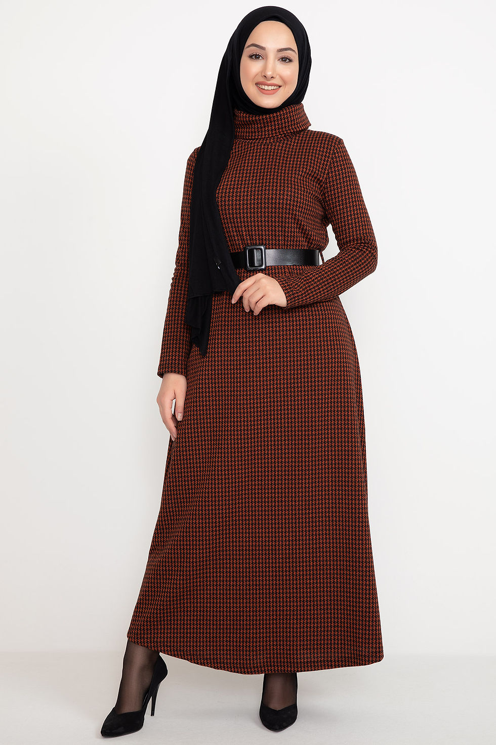 Thumbnail: Long Dress with Belt