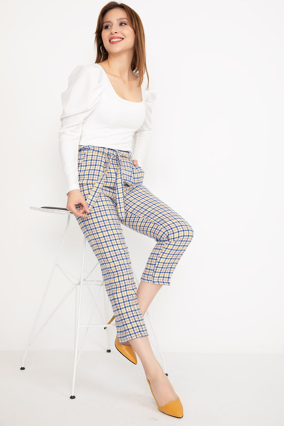 Thumbnail: Elastic Belted Pants