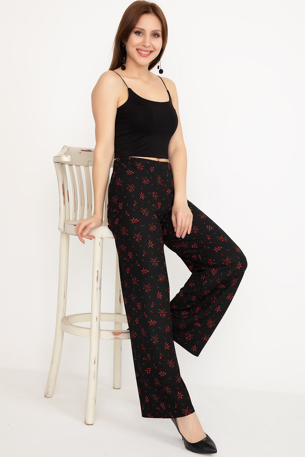 Thumbnail: Patterned Wide Trousers