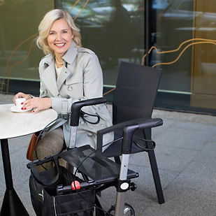 Woman sitting at table