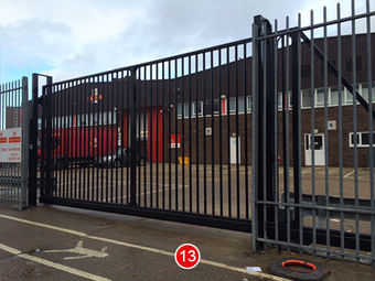 Close up of gates by Thrulane Ltd